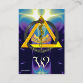 ROD VAN ASCLEPIUS DENTIST DENTISTRY MONOGRAM VISITEKAARTJE (Achterkant)