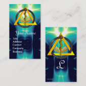 ROD VAN ASCLEPIUS DENTIST DENTISTRY MONOGRAM VISITEKAARTJE (Voorkant / Achterkant)