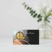 ROD VAN ASCLEPIUS DENTIST DENTISTRY VISITEKAARTJE (Staand voorkant)