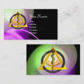 ROD VAN ASCLEPIUS DENTIST DENTISTRY VISITEKAARTJE (Voorkant / Achterkant)