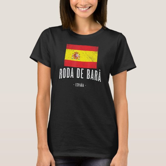 Roda de Bar Spanje ES Vlag Stad Bandera Ropa T-shirt (Voorkant)