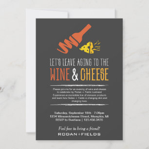 Rodan en Fields Invitation Wine & Cheese Kaart