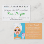 Rodan et carte de visite de champ (Devant / Derrière)