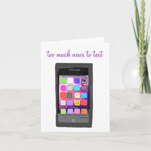 Roddel te Sappig voor Texting Kaart (Voorkant)