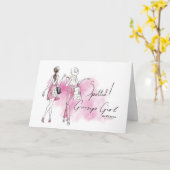 Roddelmeisje - gespot! kaart (Gele Bloem)