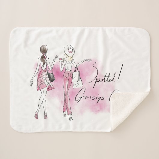 Roddelmeisje - gespot! sherpa deken (Voorkant (horizontaal))