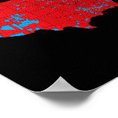 Rode 2024 Verkiezingskaart Verenigde Staten van Me Poster (Hoek)