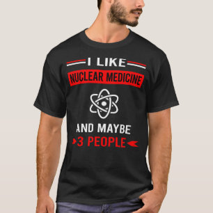 Rode 3 Personen Nucleaire Geneeskunde T-shirt