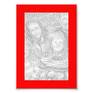 Rode 5x7 Lijst Foto Afdruk