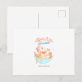 rode aaldhout, vers, met kat briefkaart (Voorkant / Achterkant)