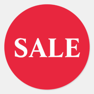 Rode aanbieding sticker