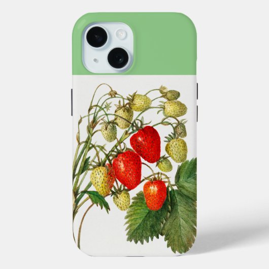  Rode Aardbei Branch Art Case-Mate iPhone Case (Achterkant)