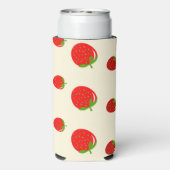 Rode aardbei op roze (Seltzer Achterkant)