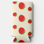 Rode aardbei op roze (Achterkant)