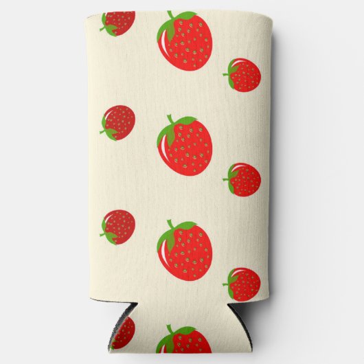 Rode aardbei op roze (Voorkant)