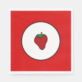 Rode aardbei servetten (Voorkant)