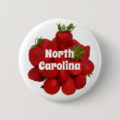 Rode Aardbeien Festivals Fotografisch Ronde Button 5,7 Cm (Voorkant)