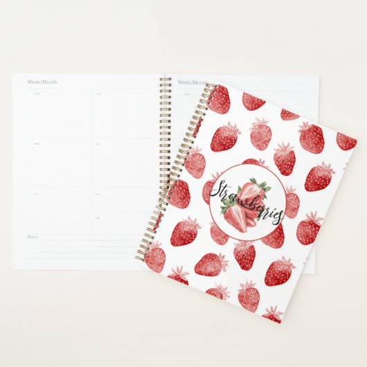 Rode Aardbeien Fruit   Planner (Display)