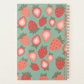  rode aardbeien naadloos patroon planner (Achterkant)