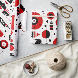 Rode Aarde: Indiaanse Patronen Cadeaupapier