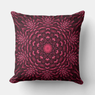 Rode Abstracte Cactus Floral Pattern Sierkussen