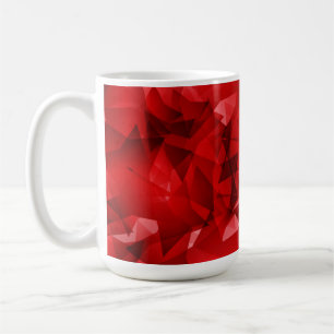 Rode abstracte geometrische achtergrond-51083 koffiemok