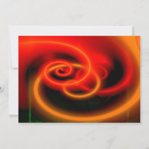 Rode Abstracte Kunstuitnodigingen - Abstracte Golv Kaart