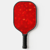 Rode Abstracte monogram Pickleball Paddles (Achterkant)