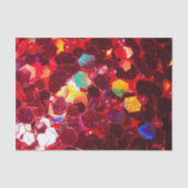 Rode abstracte mozaïekglanzend glitterpatroon tissuepapier (Voorkant)