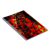Rode Abstracte Notitieboek (Rechterzijde)
