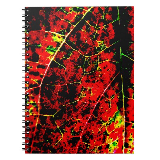 Rode Abstracte Notitieboek (Voorkant)