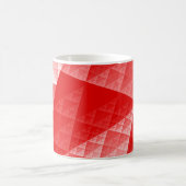 Rode abstracte patroon koffiemok (Center)