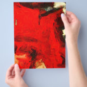 Rode Abstracte verf Flyer (Hand)