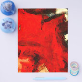Rode Abstracte verf Flyer (Enkel)