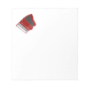 Rode Accordeon Notitieblok