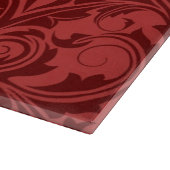 Rode achtergrond snijplank (Hoek)