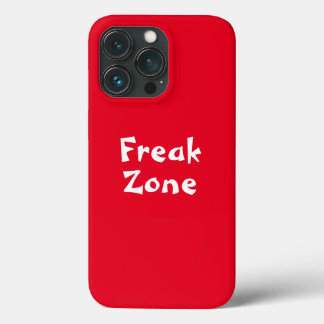 Rode achtergrond witte letter iphone hoesje