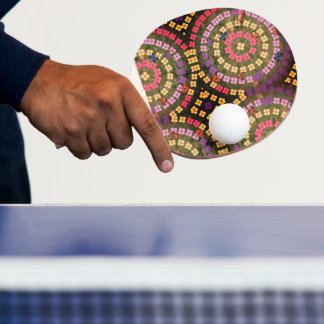 Rode achterpatroon Ping Pong Paddle Tafeltennisbatje