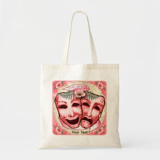 Rode Actermaskers Tote Bag (Voorkant)