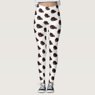Rode Admiraal Vlinder Patroon Legging
