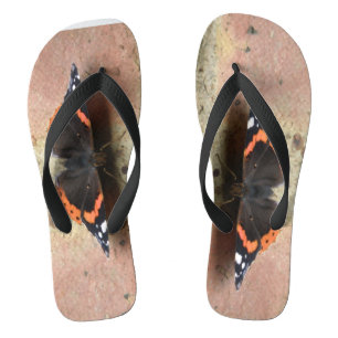 Rode Admiraal Vlindermuilen Teenslippers