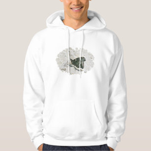 Rode admirale vlinder op Beach Coordinating Items Hoodie