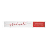 Rode afstudeerscriptie moderne wrap-around label (Individueel)