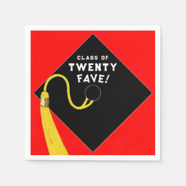 Rode Afstuderen 2025 Servet