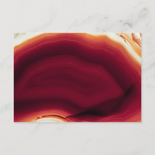 Rode agaat slice geode bruiloft details insert kaa informatiekaartje (Achterkant)