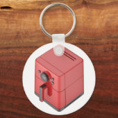 Rode airfryer sleutelhanger (Voorkant)