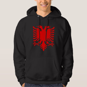 Rode Albanese adelaar Hoodie
