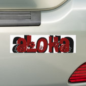 rode aloha-bumper sticker (Op auto)