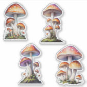 Rode Amanita Paddenstoel Sticker Pack (Voorkant)