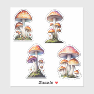Rode Amanita Paddenstoel Sticker Pack
